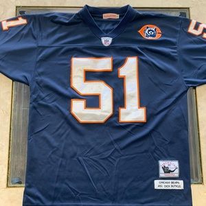 NFL Authentic Mitchell&Ness #51 Dick Butkus Chicago Bears throwback jersey